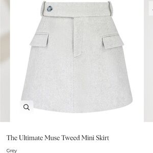 The Ultimate Muse Tweed Mini Skirt - Gray